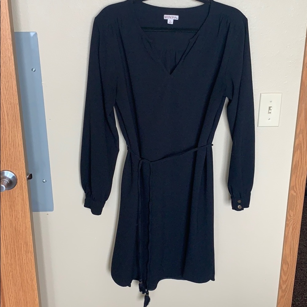 Long sleeve Black Dress